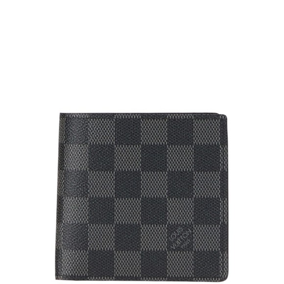 Louis Vuitton Damier Graphite Portefeuille Marco NM Bifold Wallet N63336 Blac... - Picture 1 of 9